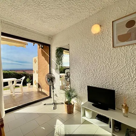 Appartement Climatisé Vue Mer en Rez-de-Jardin